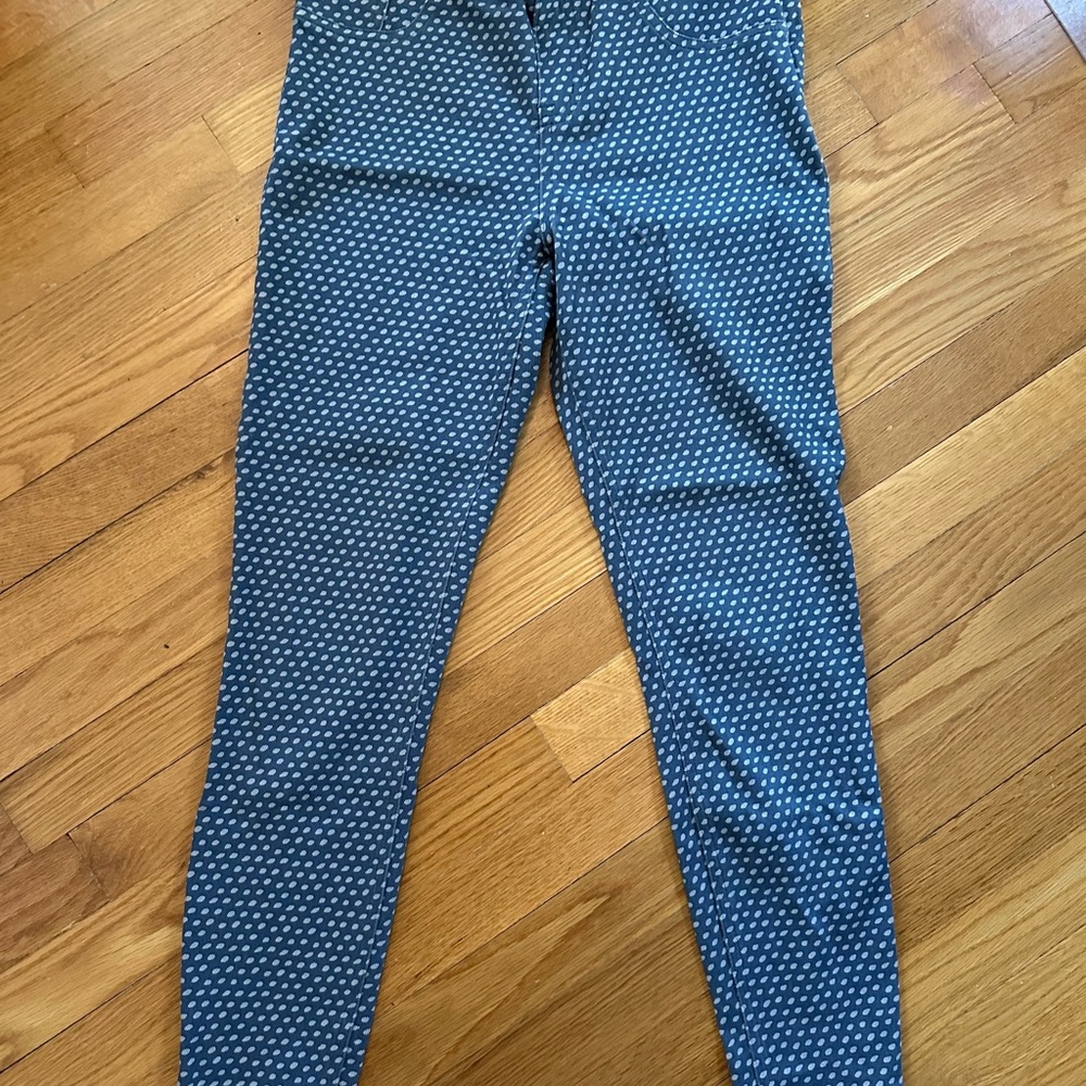 Spanks size large polka dot jeggings